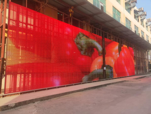 Display trasparente Installazione a noleggio Grande angolo di visione P3.91 P4.81 2500 Nits schermo a LED