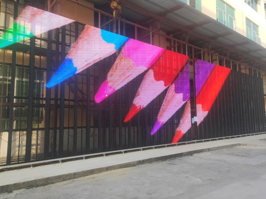 Alto tasso di aggiornamento LED trasparente a colori 500x1000mm