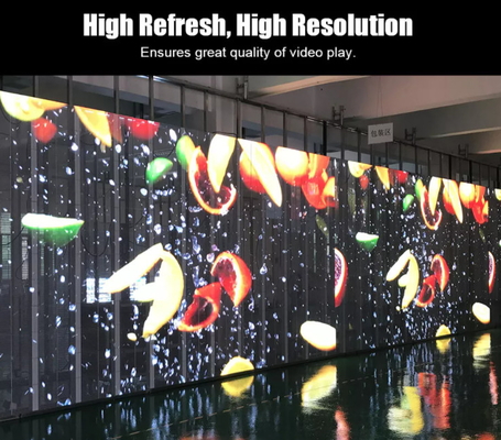 schermo trasparente a LED impermeabile con schermo trasparente a LED e scaffale peso 6,2 kg