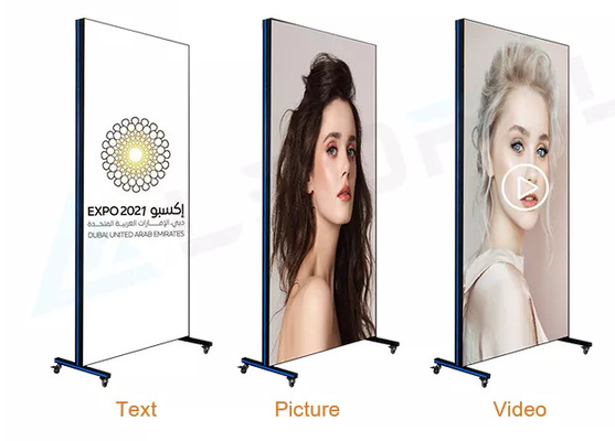 P2.5 a colori interiori Display a specchio LED Wireless USB 4G Smart Control Poster