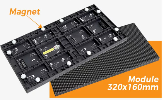 IP43 Indoor P2.5 High Definition GOB Led Screen Full Color 2200CD/Sqm Luminosità schermo a led all'interno