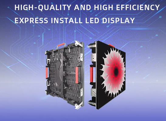 Outdoor HD P2.976 Led Screen Rental Cabinets Die Casting Aluminum 3840Hz Display a LED a colori pieni