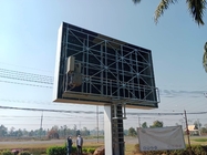 La costruzione commerciale della video parete all'aperto del LED ha riparato lo schermo all'aperto di pubblicità dell'esposizione di LED P10