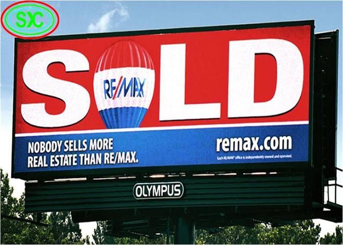 I grandi schermi di visualizzazione principali all'aperto di multi colore P10 impermeabilizzano il tabellone per le affissioni IP65