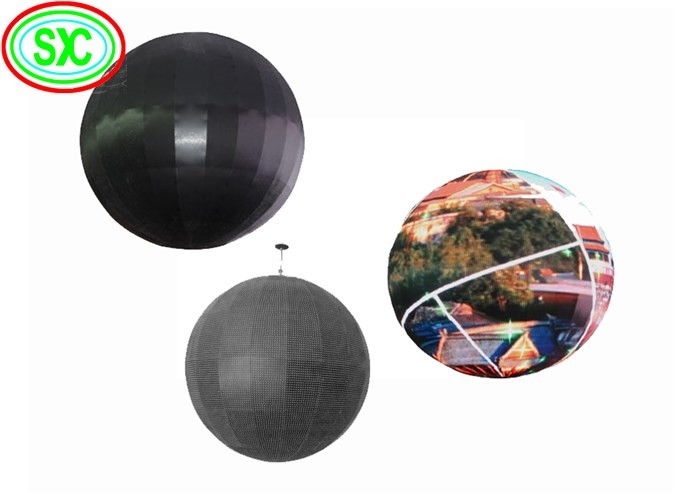 360° All'aperto Colonna a colori sfera LED Display Screen Building Billboard