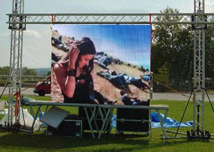 Video Outdoor P8 luminosità dello schermo a led 7000cd 3840Hz Grande schermo IP65 P1.25 COB