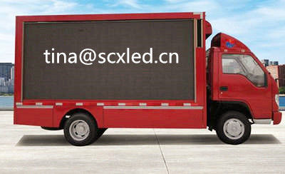 Approvazione di alta risoluzione del CE del camion 1R1G1B di LED di colore pieno mobile SMD dell'esposizione P6