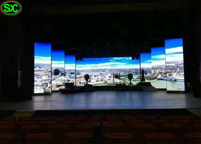 Esposizione di LED locativa del Super Slim dell'interno P3.91 per il fondo di fase