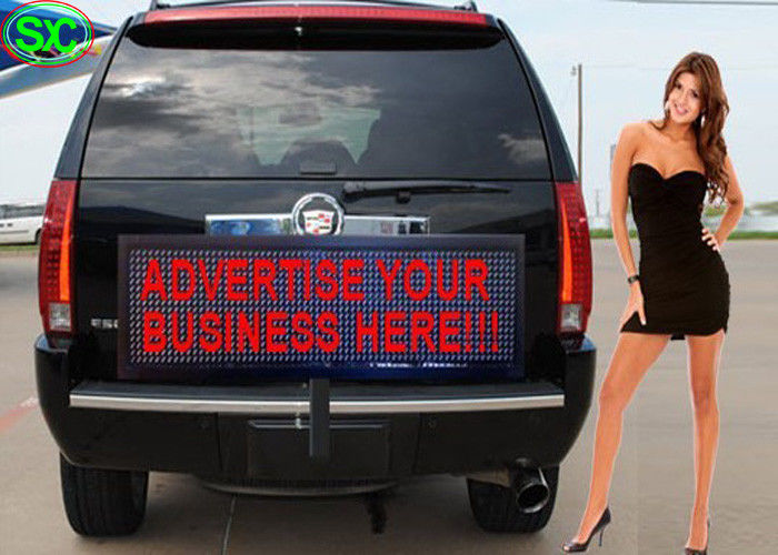 Singola esposizione del segno dell'automobile LED di colore rosso con l'alimentazione elettrica di Meanwell, alta parte posteriore di Defitination dell'automobile