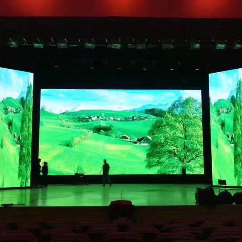 Indoor P3.91LED Stage Curtain Screen Sfondo Pubblicità Affitto HD No Drag Display a LED a colori