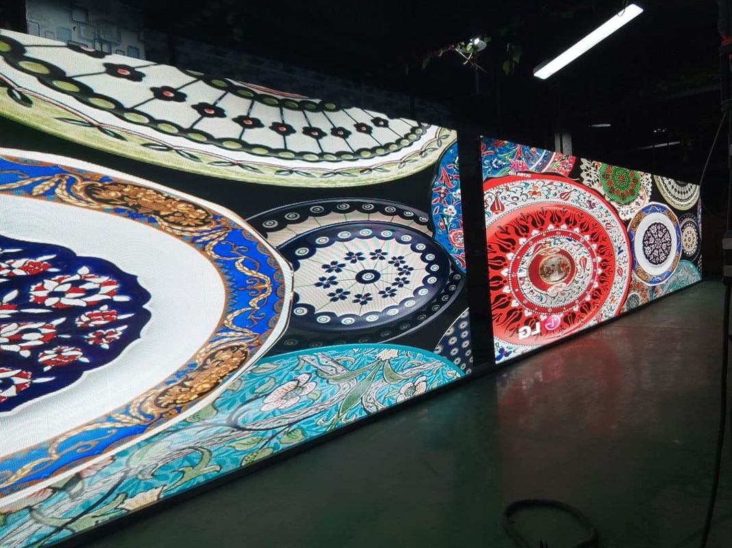 Pannello display LED a noleggio ad alta definizione 5000 Luminosità Display flessibile 	display led per pubblicità commerciale