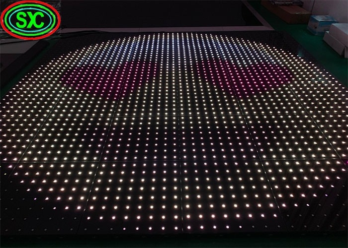 Attrezzature per il palcoscenico Festa di nozze Show DJ Full Color RGB LED Disco Light Dance Floor Screen