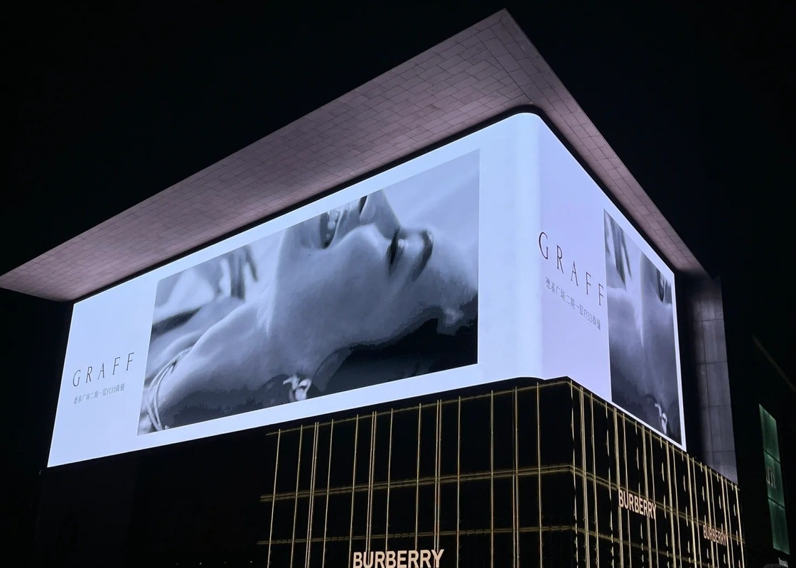 Installazione in leasing Fusione a stampo in alluminio Pubblicità all'aperto Display LED P31.25 Alta luminosità