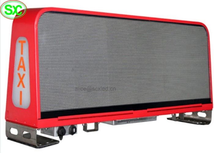 P5 impermeabilizzano lo schermo di visualizzazione principale automobile del taxi dell'esposizione del segno della cima LED del tetto dell'automobile di Digital