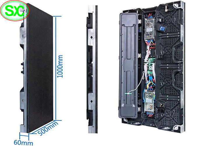 Visualizzazione locativa dell'interno di colore pieno P4.81 LED 500x1000mm per gli eventi
