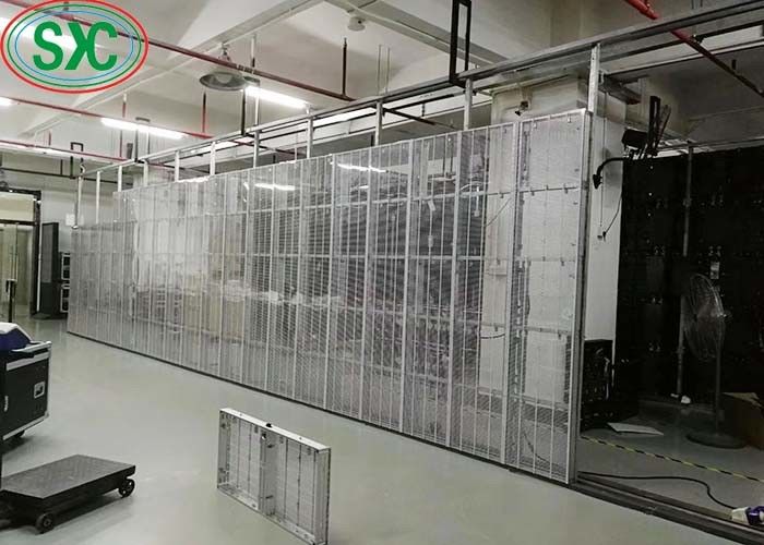 Grande angolo di visione trasparente schermo a griglia a LED a colori piatti 3 anni di garanzia