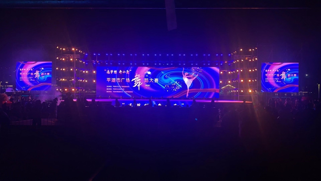 Noleggio P3 RGB Outdoor Waterproof LED Advertising Screen DC5V Per stadi e centri commerciali