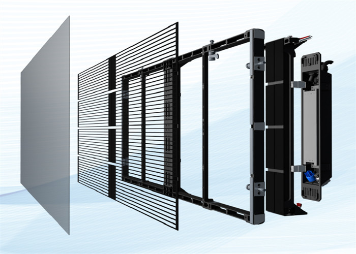 Metodo di guida Metodo di guida SMD2121 Parete video LED trasparente per display al dettaglio P3.91-7.82 1000 ore media Nessun guasto