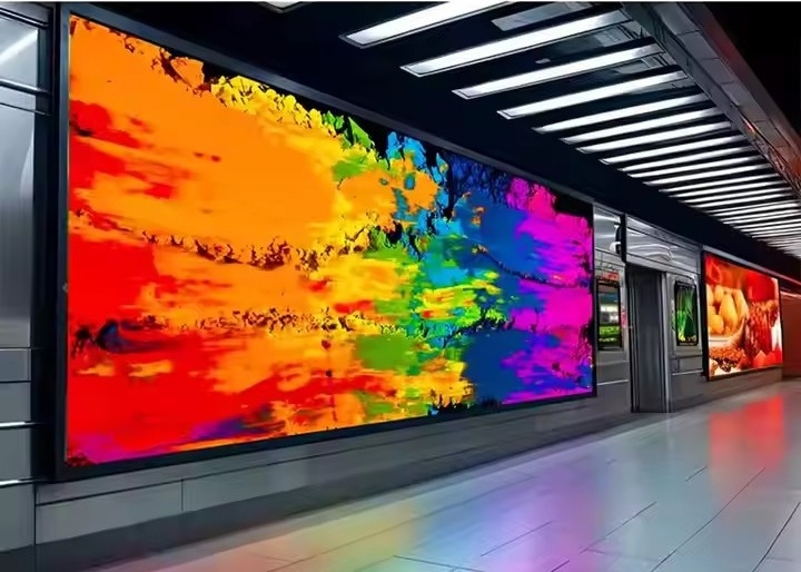 Installazione a noleggio Modulo di sospensione in alluminio a fusione a stampo a stampo ultra-sottile Display di manifesto a LED P3.91 interno