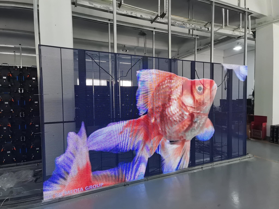 schermo LED trasparente media senza guasti 1000 ore