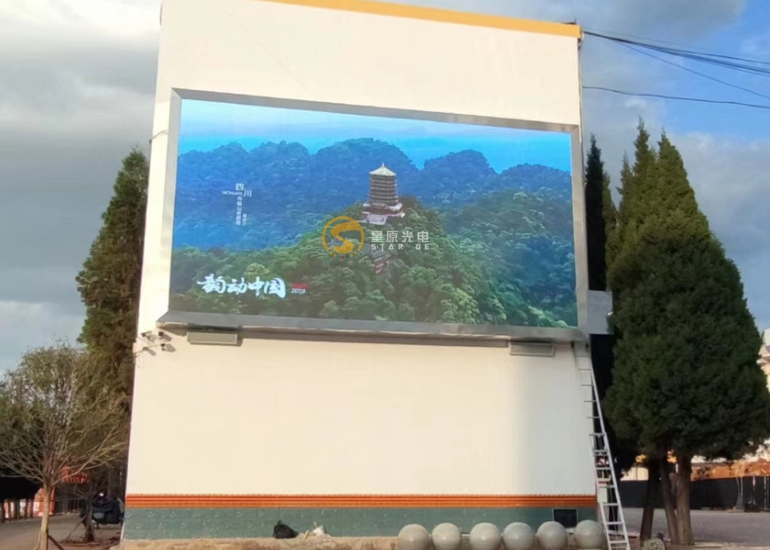 Ultra trasparente, IP65, alta luminosità, schermo pubblicitario a LED a prova di tempo esterno P10 P12