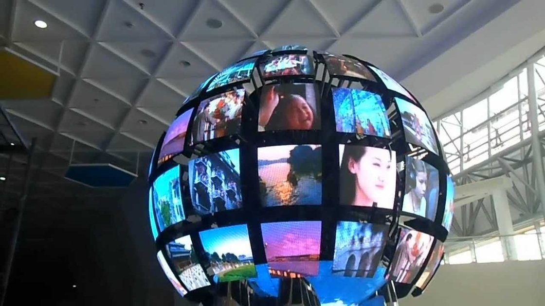 Display video/testo/immagine schermo a LED sfera con modulo del metodo di manutenzione del servizio di fronte Dimensione 320*160mm