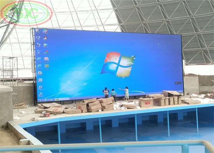 Display LED a colori esteriori P12 in alluminio a fusione a stampa multi-segnale conforme CE / RoHS