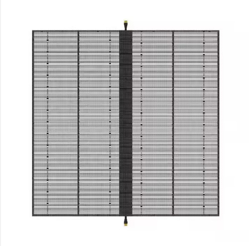 P2.6 schermo trasparente a led griglia a colori piene schermo di ghiaccio a led interno schermo pubblicitario elettronico finestra di vetro