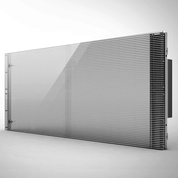 Lightweight G3.91-7.82 Transparent LED Screen with Cabinet Weight of 6.2kg and Average No Failure of 1000hours Perfect