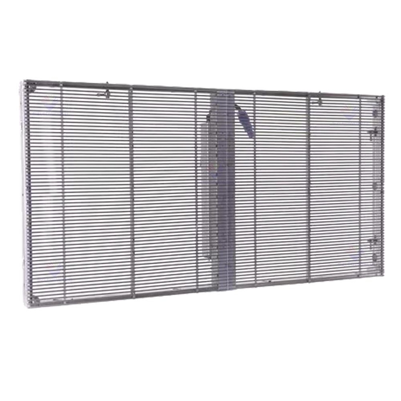 Materiale per armadi di alluminio schermo LED trasparente impermeabile IP43 per esigenze pubblicitarie esterne