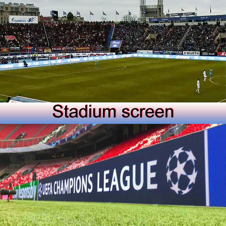 Schermo LED per stadio in acciaio laminato a freddo con grado di protezione IP65, alta luminosità e luminosità ≥6500cd/m2