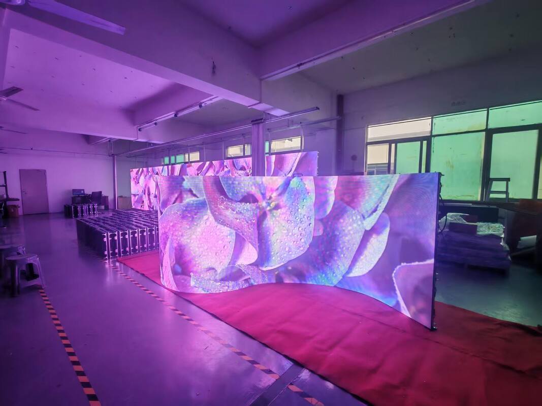 Display a LED a colori pieni p2.5 interno con armadio da 640x480mm 3840hz tasso di aggiornamento