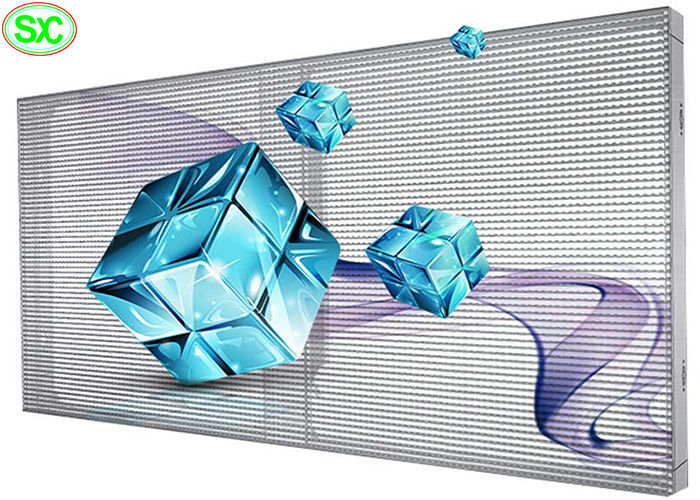 Pannello LED trasparente ad alta luminosità, segnaletica a colori SMD2121