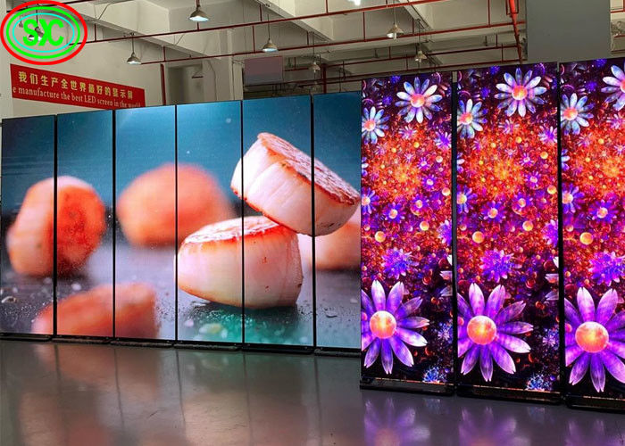Sospeso Curve Screen Rental/Fixed LED Advertising Display Stage HD Drive a corrente costante