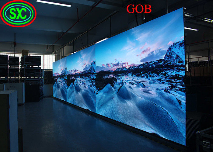 P3.91 HD Full Color RGBLED Screen in alluminio a fusione a stampo stampato Alta frequenza di aggiornamento 500*1000MM