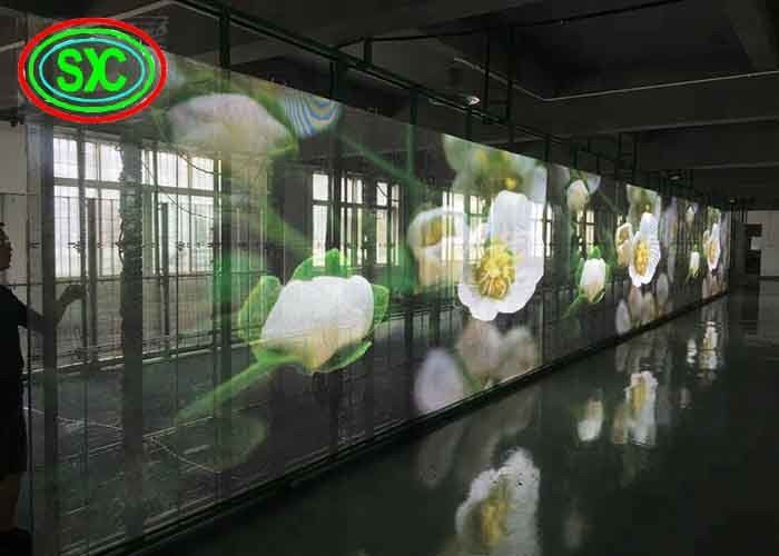 Luminosità schermo LED trasparente, cartelloni pubblicitari a LED a colori