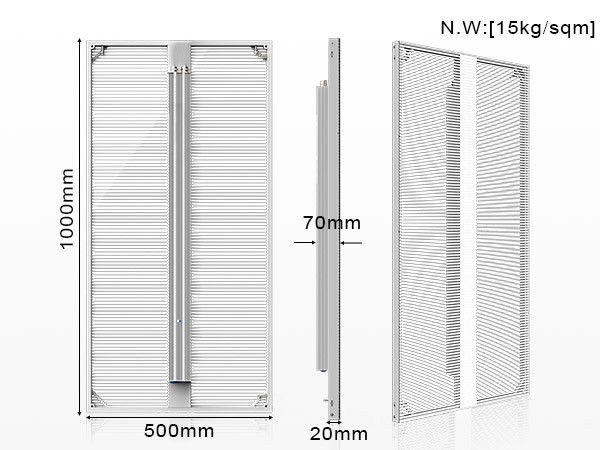 Indoor P3.9-7.8 Full Color Transparent Led Display Screen Smd Curved Led Video Wall Glass Led Screen per vetrina
