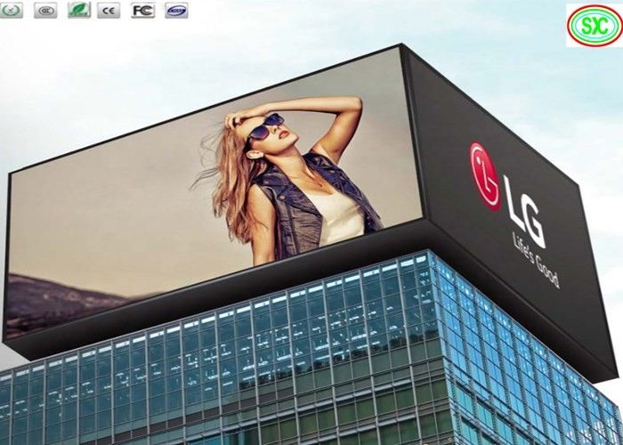 Edificio esterno impermeabile P8 Full Color LED Video Wall Per centri commerciali