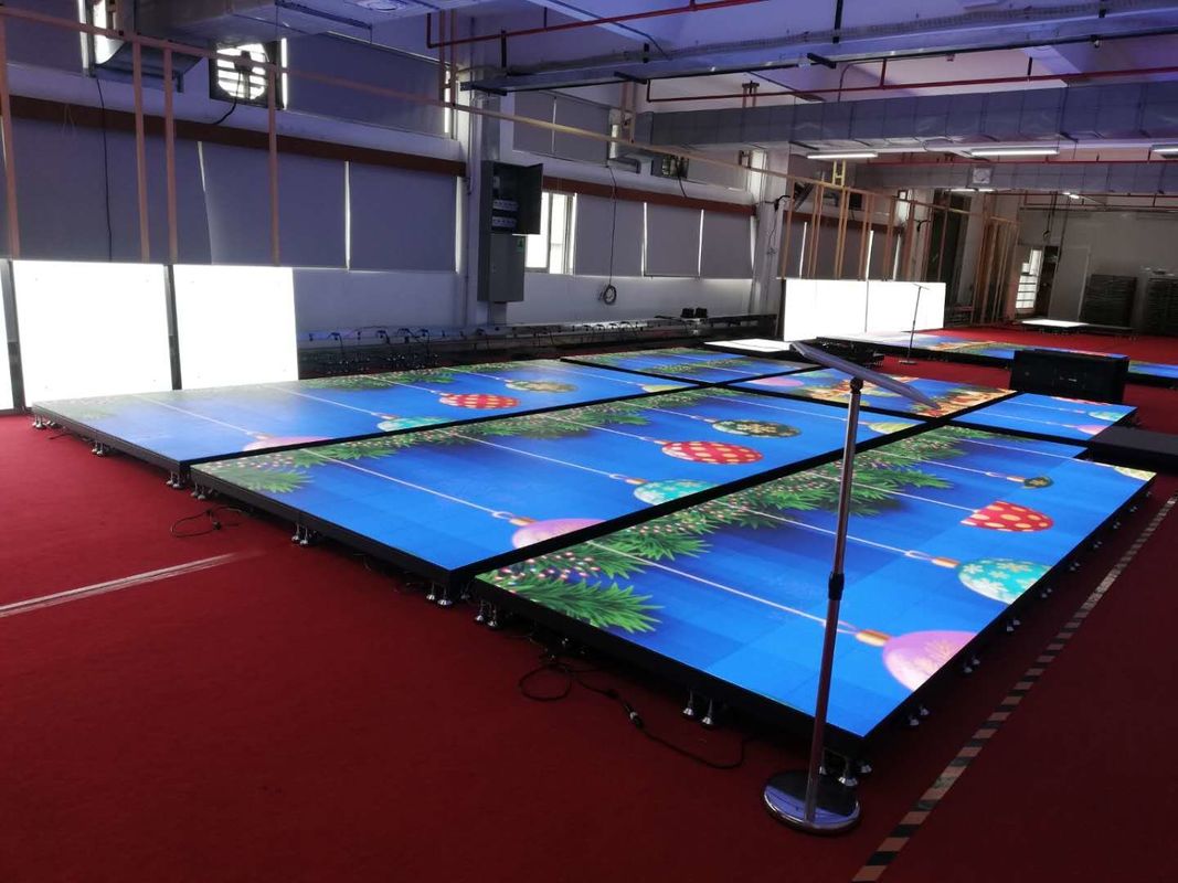 Attrezzature per il palcoscenico Festa di nozze Show DJ Full Color RGB LED Disco Light Dance Floor Screen