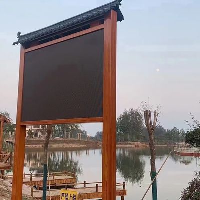 Prezzo buono Il ferro fisso all'aperto dell'esposizione di LED P10 960x960 impermeabilizza il colore pieno del Governo in linea
