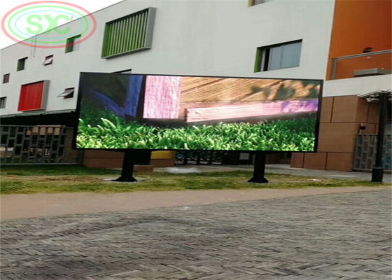 Prezzo buono Esposizione di LED all'aperto di colore pieno P 10 con le colonne per annunciare in linea