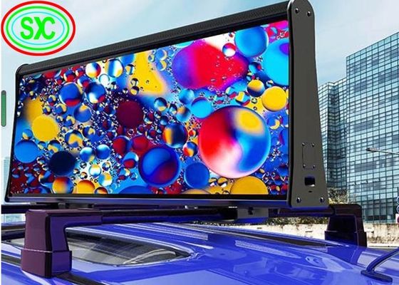 Prezzo buono P5 impermeabilizzano l'esposizione principale tetto commovente del taxi dell'automobile di controllo del segno principale Ip65 4G 3G in linea