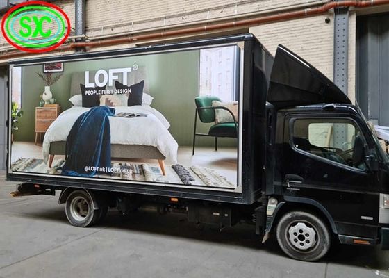 Display per camion pubblicitario LED impermeabile all'aria aperta P6 Chip Epistar ad alta luminosità