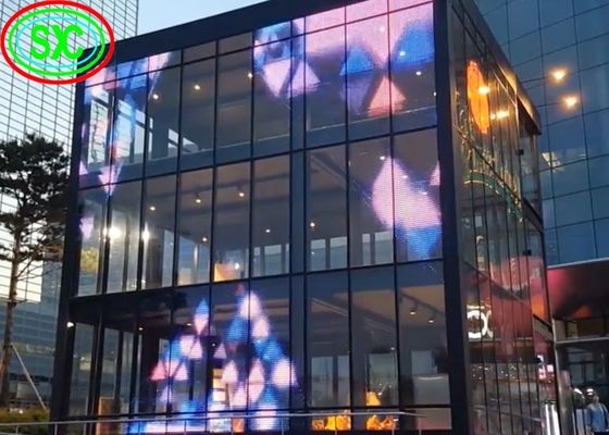 Schermo di visualizzazione trasparente della parete del chip P12.5mm di Epistar con 5 anni di garanzia