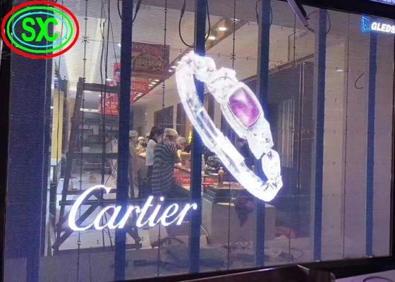 Prezzo buono Armadio in alluminio schermo LED trasparente impermeabile leggero e resistente per l'aria aperta facile da installare in linea