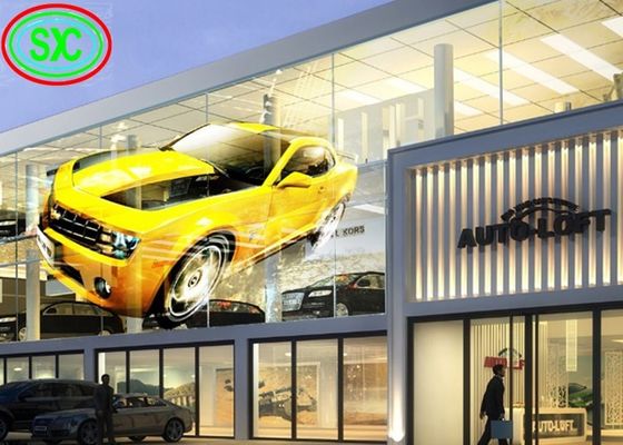 Edificio a colori pieni P3.91-7.82 schermo LED trasparente interno 1920Hz 5V DC