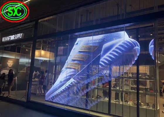 Il vetro trasparente all'aperto P3.91 dello schermo del LED materiale di alluminio del Governo della pressofusione