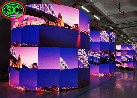 Prezzo buono Display flessibile a led pubblicitari rotanti, schermo led curvo digitale Video P10 smd 3535 in linea