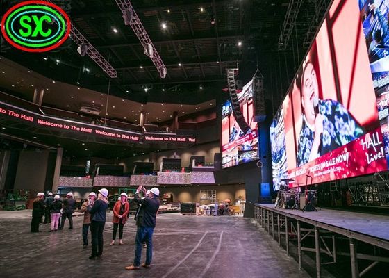 Angolo di visione dell'interno dell'esposizione di LED di colore pieno di pubblicità sottile eccellente ampio P3.91 per i centri commerciali