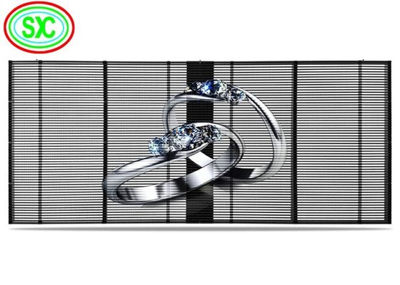 Prezzo buono P3.91 che appendono il LED trasparente schermano il video schermo trasparente ultra esile in linea